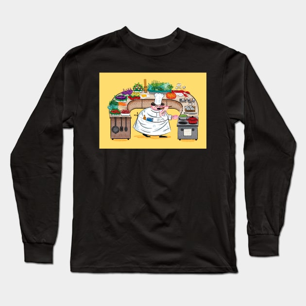 YES CHEF! Long Sleeve T-Shirt by sonhouse5